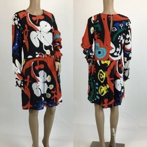 Desigual By Lacroix Long Sleeve Floral Dress US